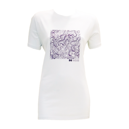 Topo Map T-shirt  White