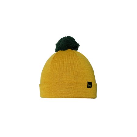 DS beanie mustard pom-pom